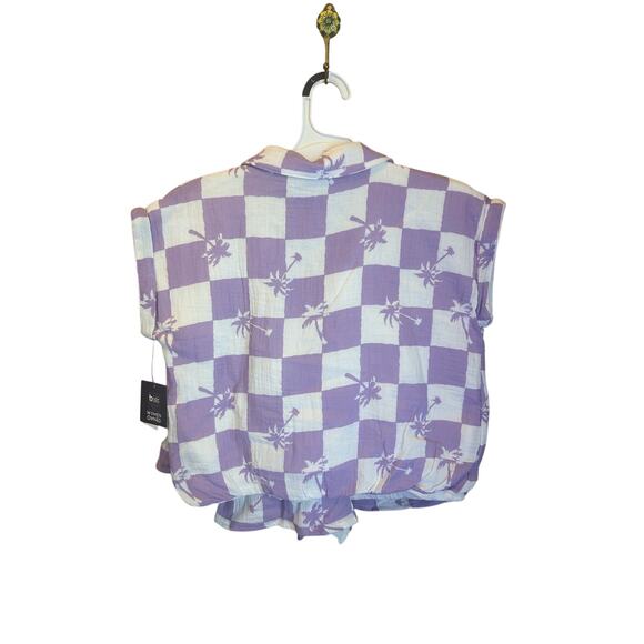 NWT Grayson Threads Kids Purple Checkered Matching Set | Size L - Picture 3 of 7